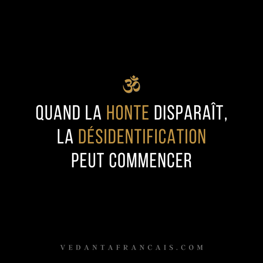 QUAND LA HONTE DISPARAÎT, LA DÉSIDENTIFICATION PEUT COMMENCER