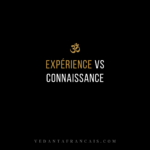 Titre « Expérience vs Connaissance » en blanc et doré sur fond noir.