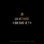 Titre La méthode « Qui suis-je ? » en blanc et doré sur fond noir.